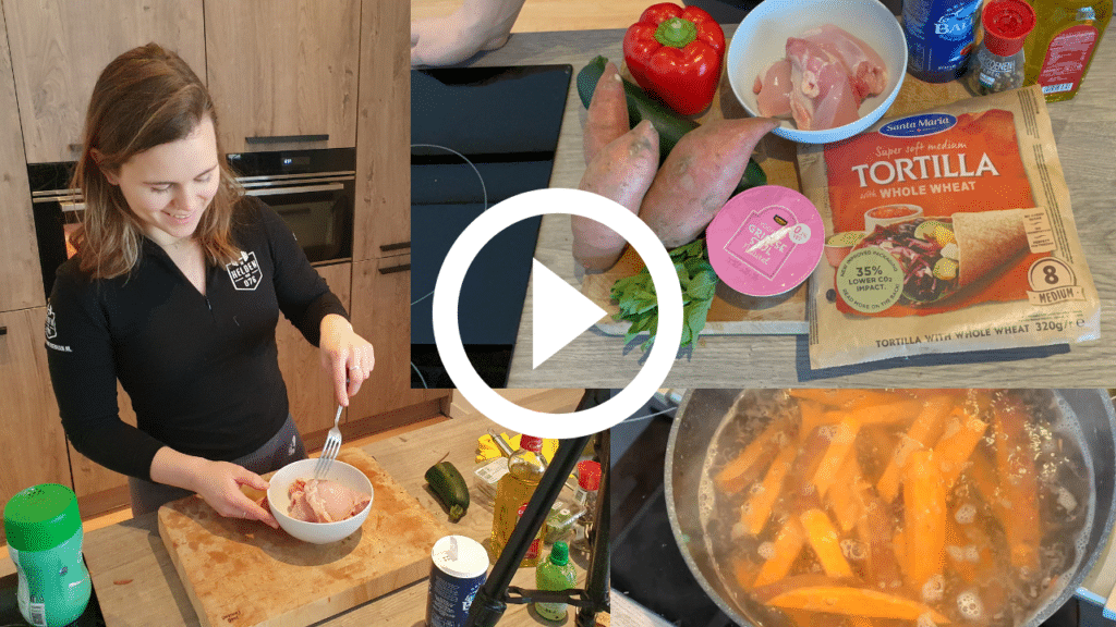 Wrap met krokante kip